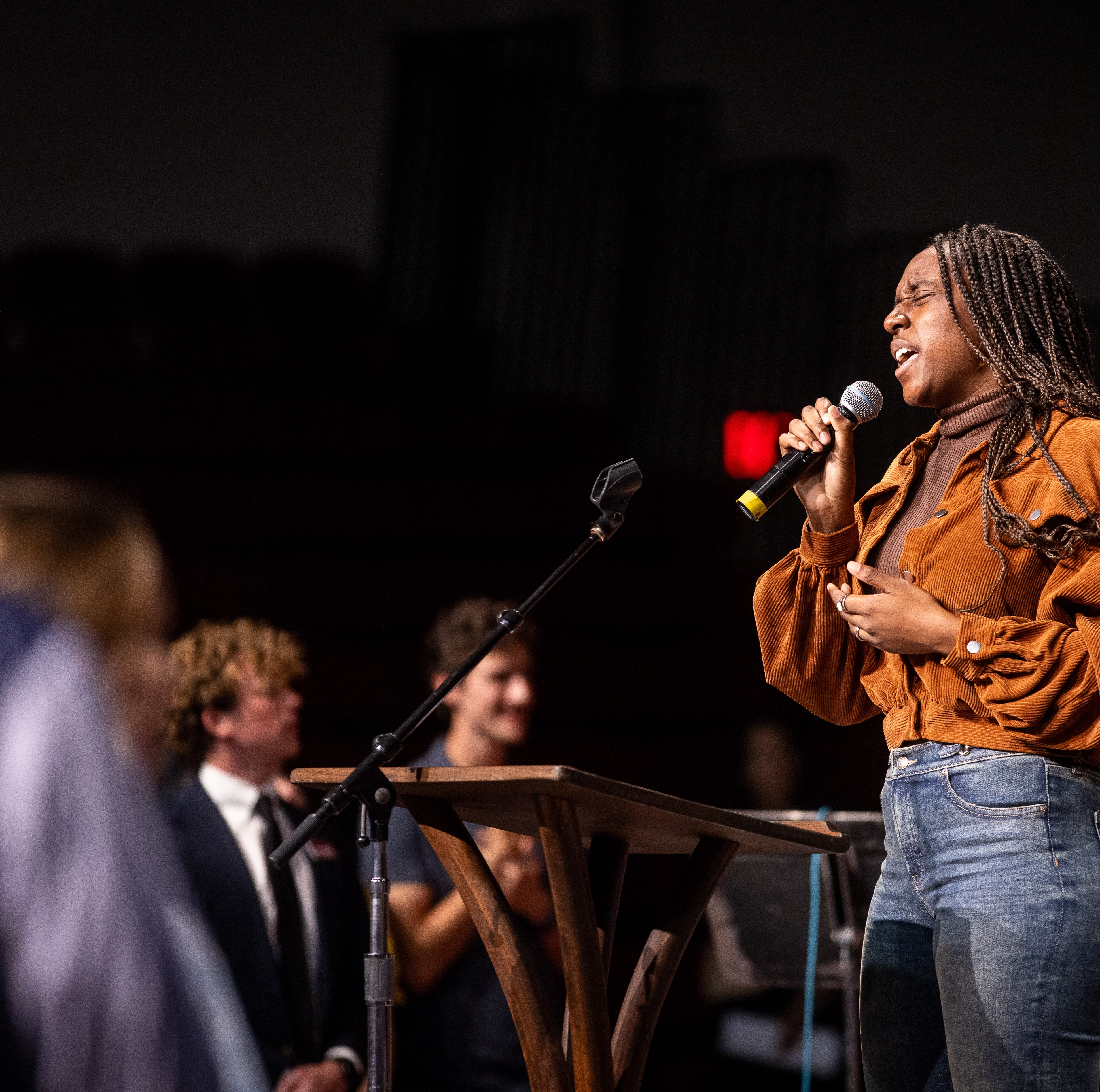 singing in chapel