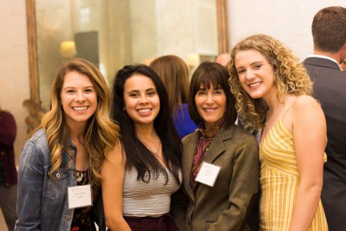 Allison Tamte, Andrea Garcia, Anne Smith Towbes, and Aeva Schrambach at the Women's Leadership Luncheon