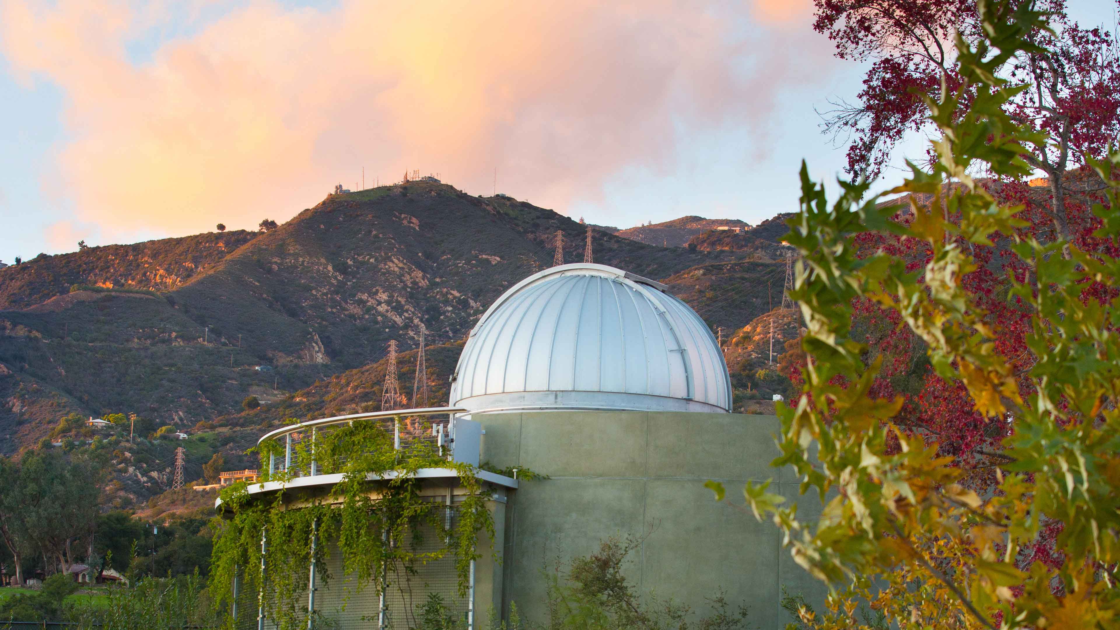 The Dome from the Inside of the Westmont Observatory with the Keck Telescope