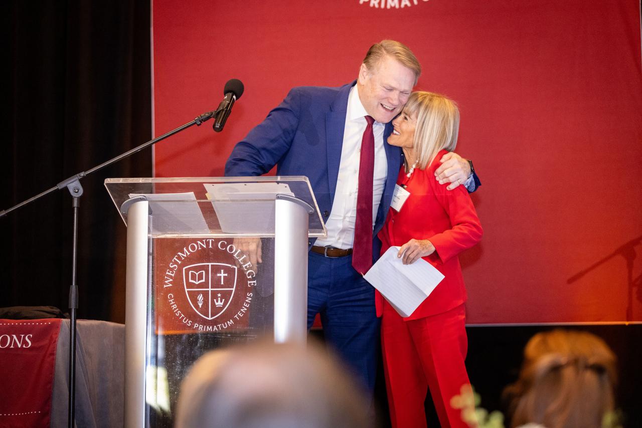 President gayle D. Beebe and Anne Smith Towbes