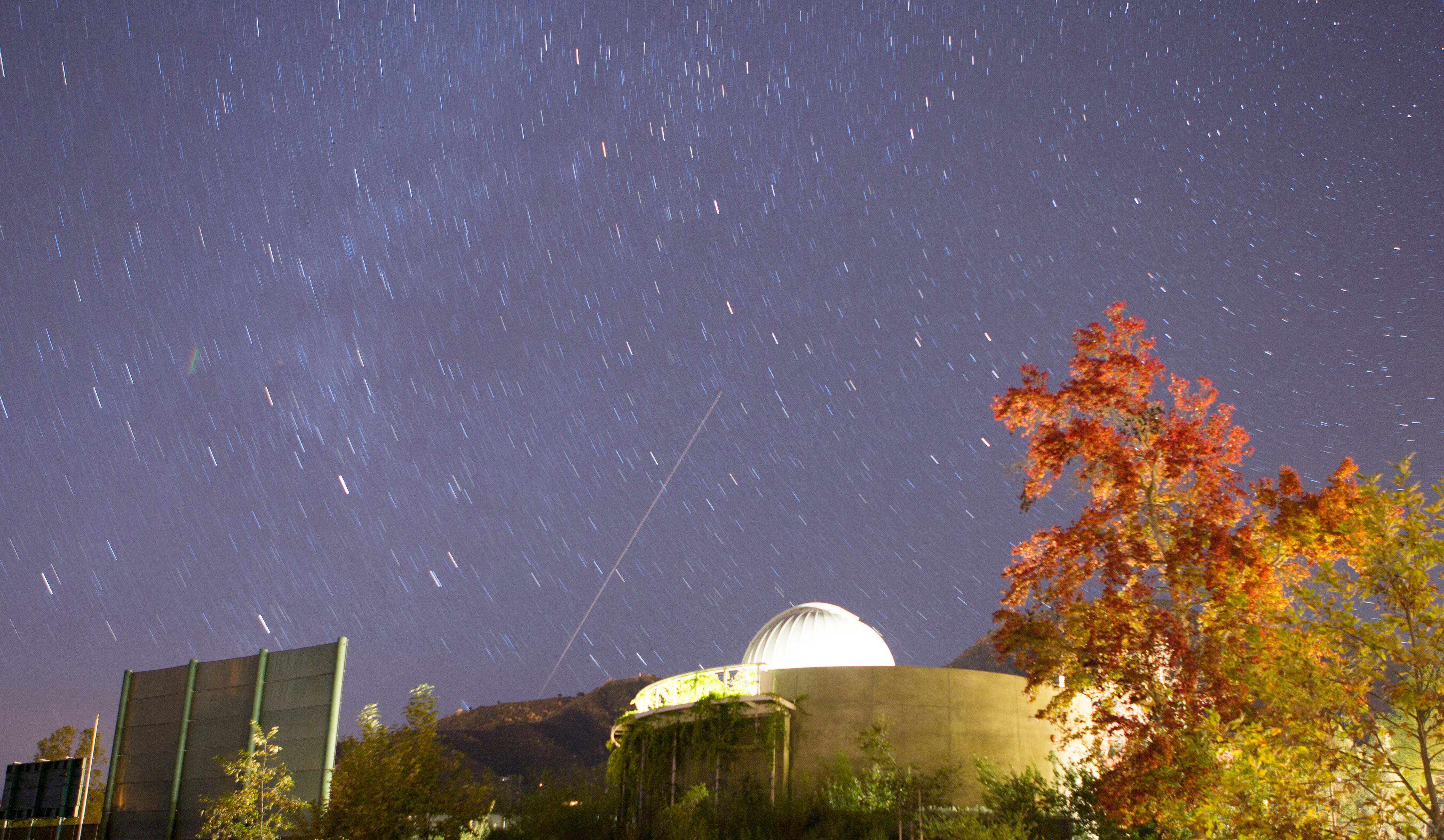 Time Lapse Photo of the Westmont Observatory